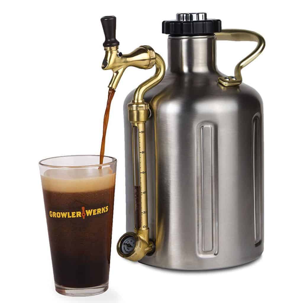 uKeg 128 Pressurized Craft Beer Growler keeps beer cold and fresh