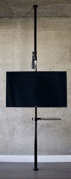 Mofo Pole Modern Tv Stand Offers An Alternative To Wall