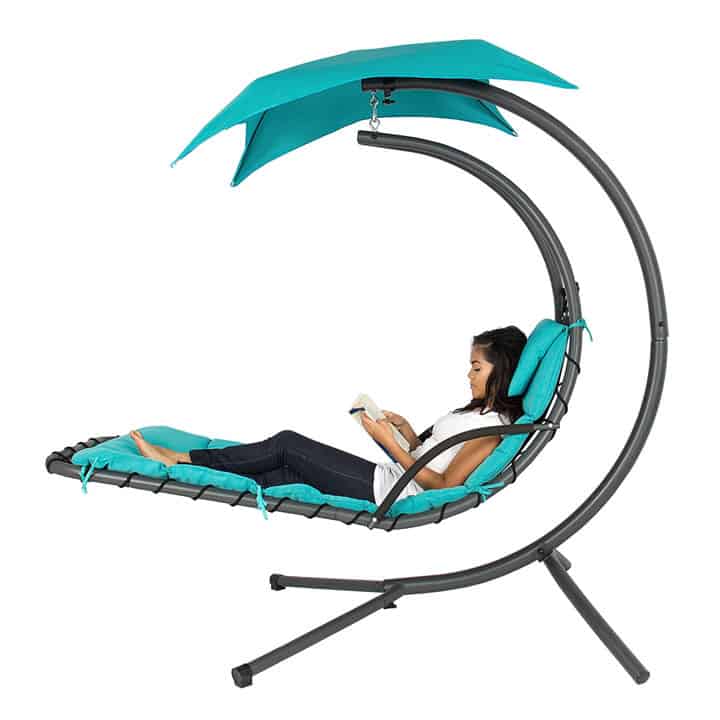 Hanging chaise lounge chair