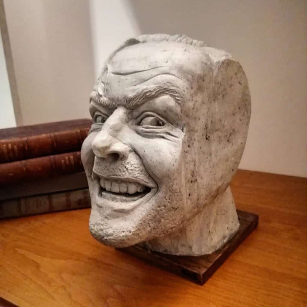 the shining bookend sculpture