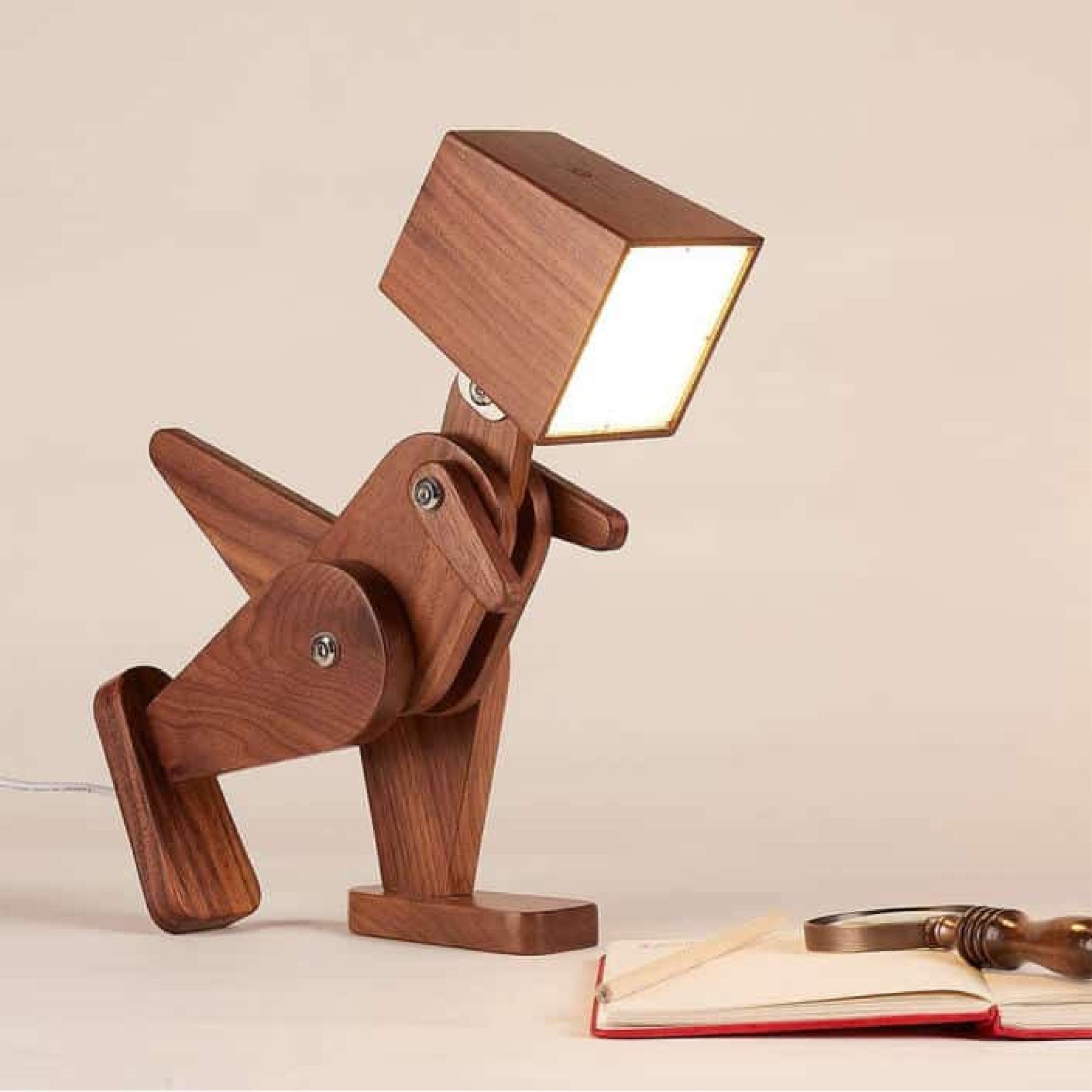 Wooden Dinosaur Table Lamp Suckstobebroke