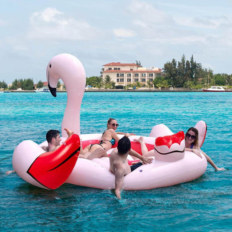 Chill this Summer by Floating on This Giant Flamingo Pool Float ...