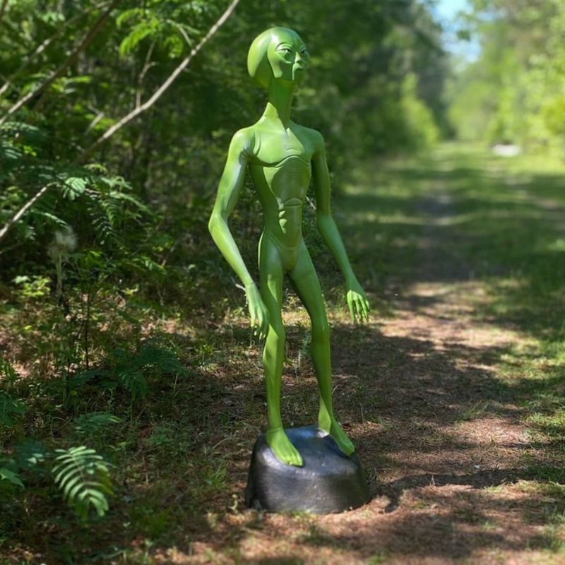 Glow In The Dark Alien Statue