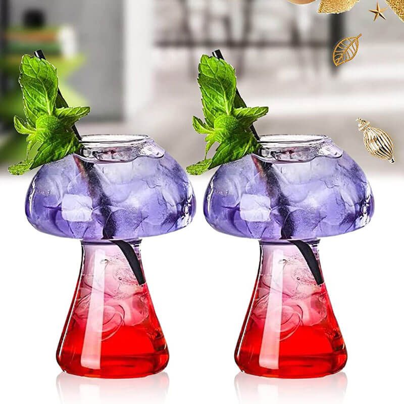 Mushroom cocktail glasses