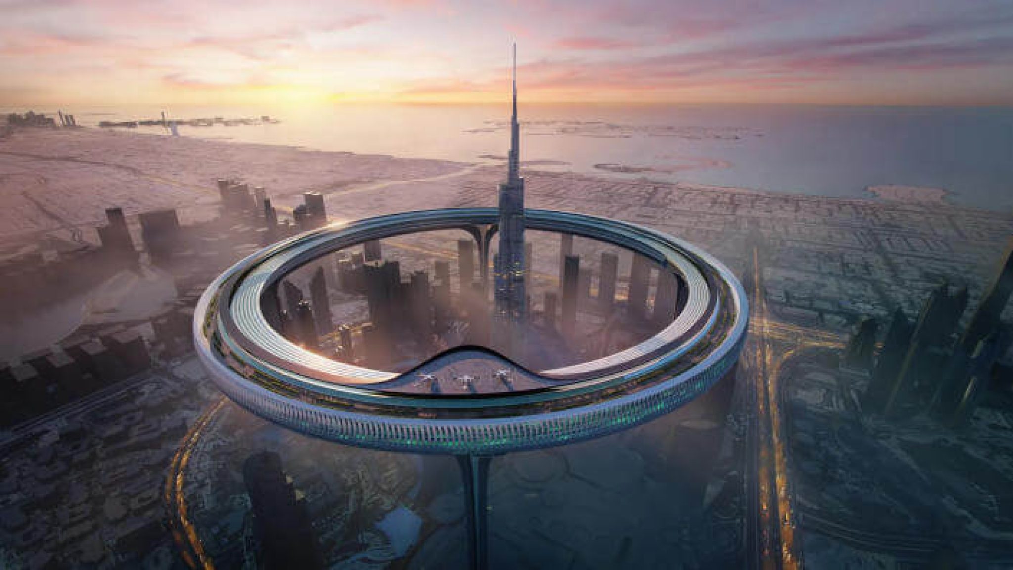 Dubai’s Downtown Circle Project is an Enormous Ring That Will Surround