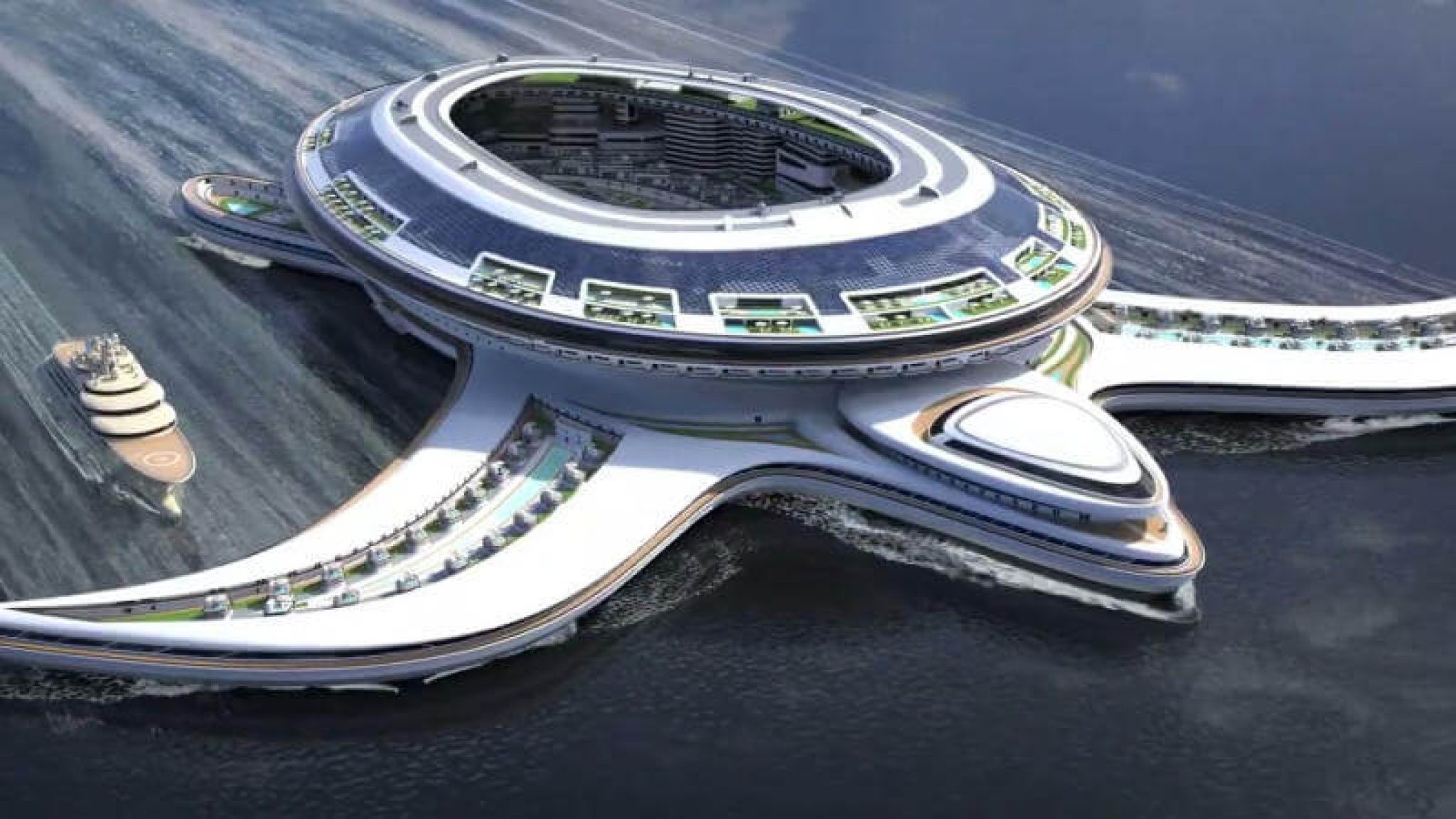 This Outlandish Turtle-Shaped Floating City Concept Known as Pangeos ...