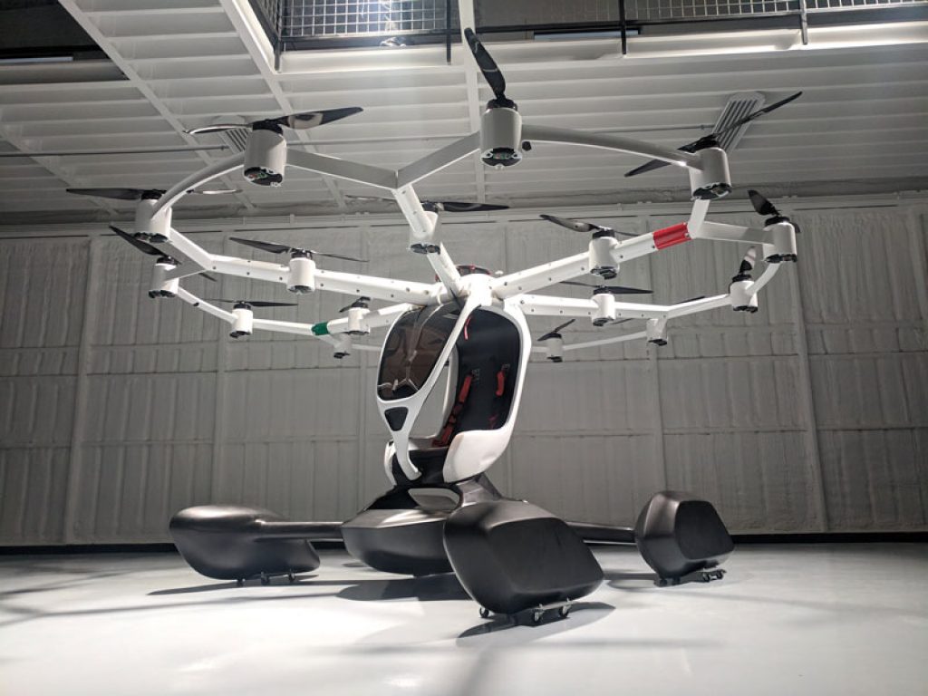 The Hexa Personal Drone eVTOL Has 18 Rotors and Can Carry One Passenger ...