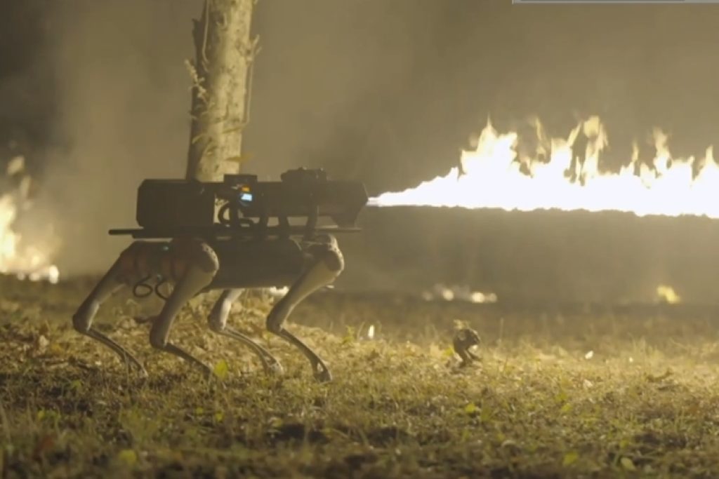 Throwflame Thermonator is a Flamethrowing Robotic Dog That Throws ...