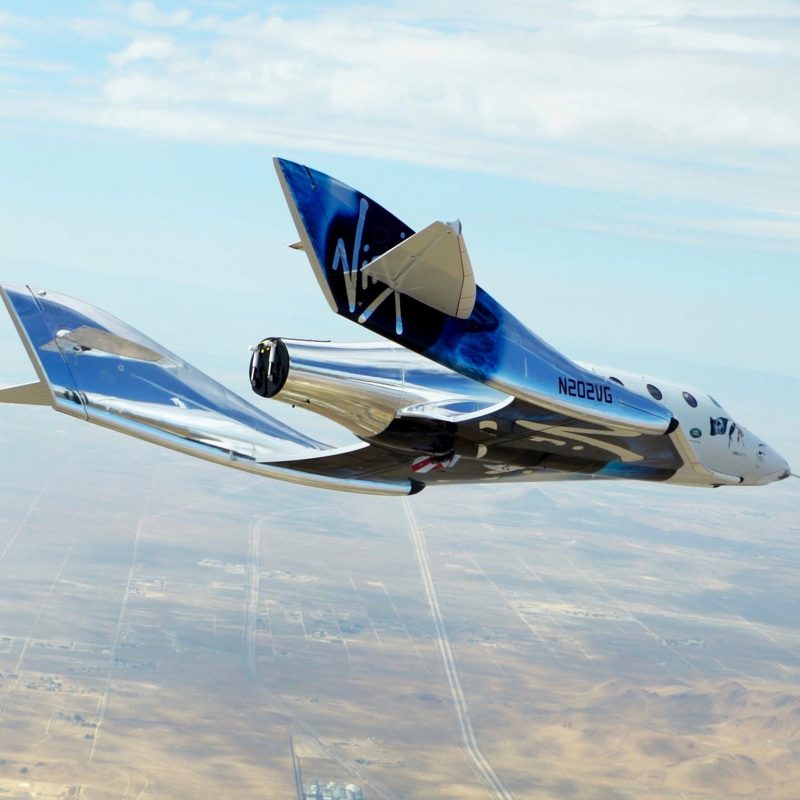 Virgin galactic delta spaceship